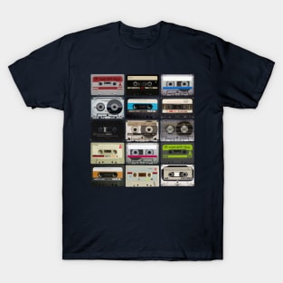 Cassette Tapes Music Lovers Retro Vintage 80's 90's Audio Design CD's No MP3's No Tapes Yes T-Shirt